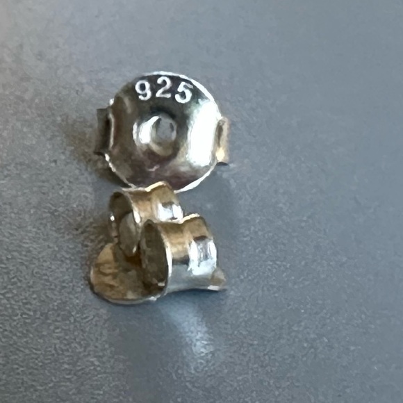 Sterling Silver Simple T Rex Dinosaur Stud Earrings - Picture 5 of 11